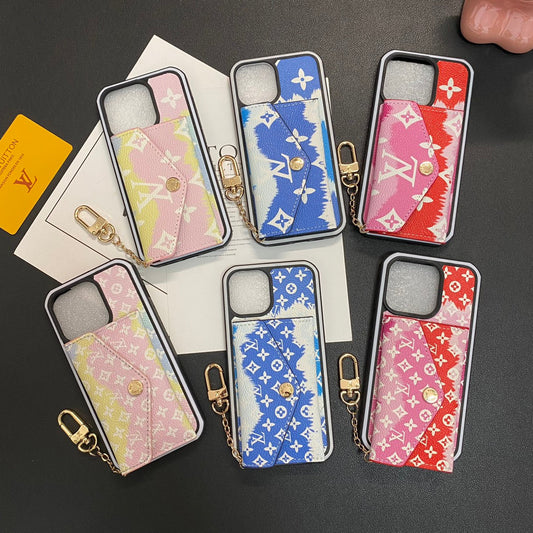 Wave Two-Color Embossed Card Case
