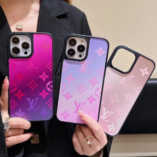 Fashion Gradient Color Embossed Case