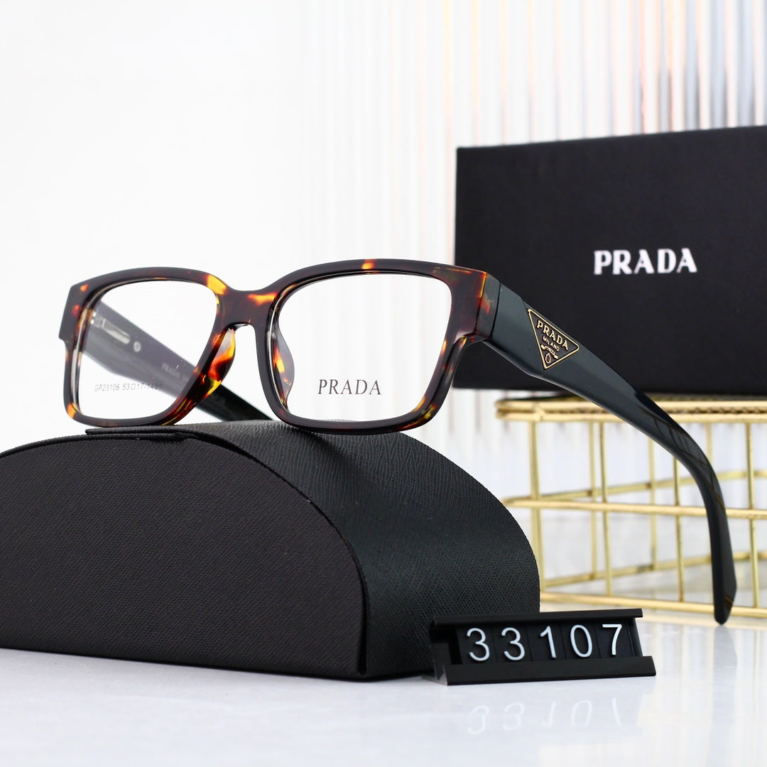 Classic Triangle Logo Square Glasses 33107