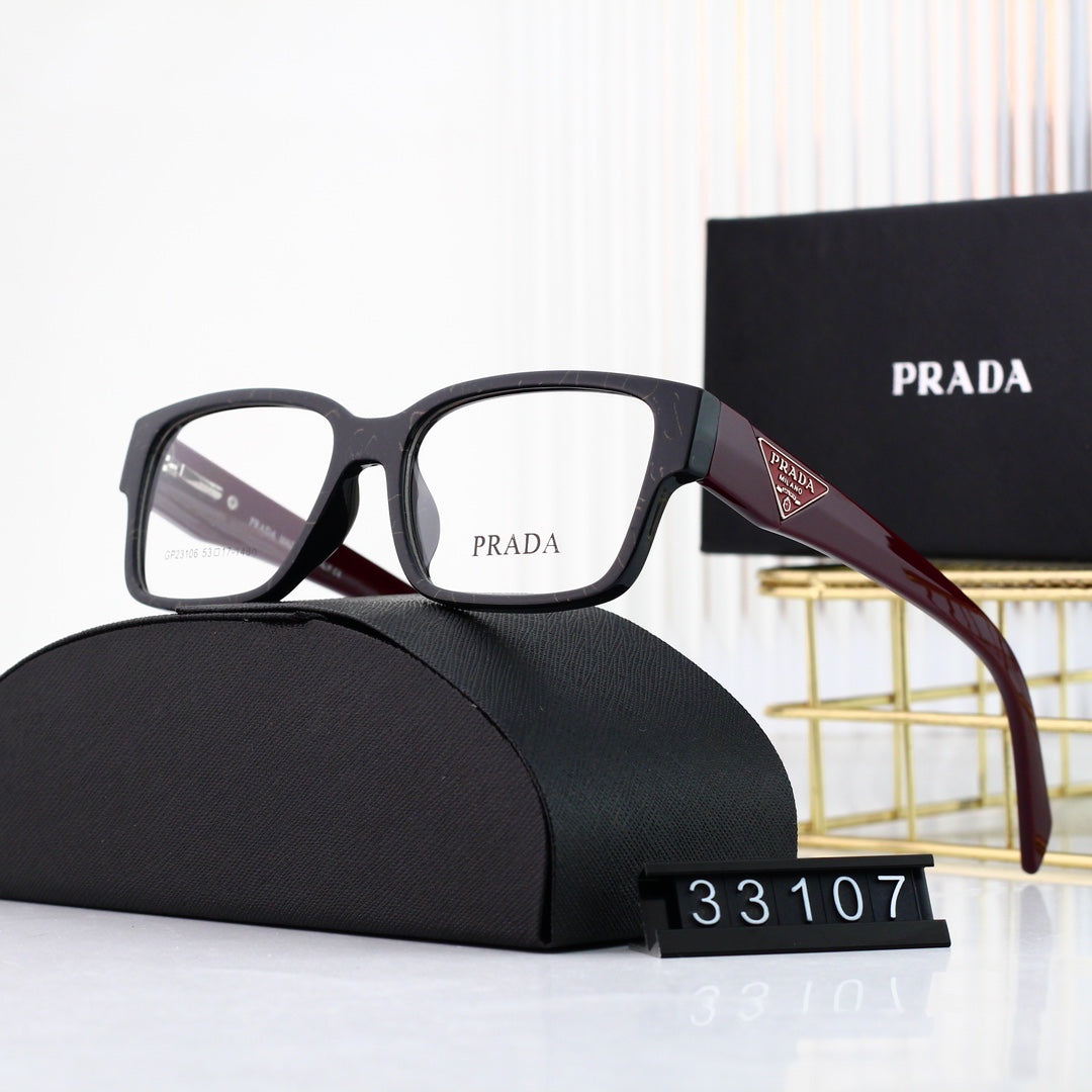 Classic Triangle Logo Square Glasses 33107