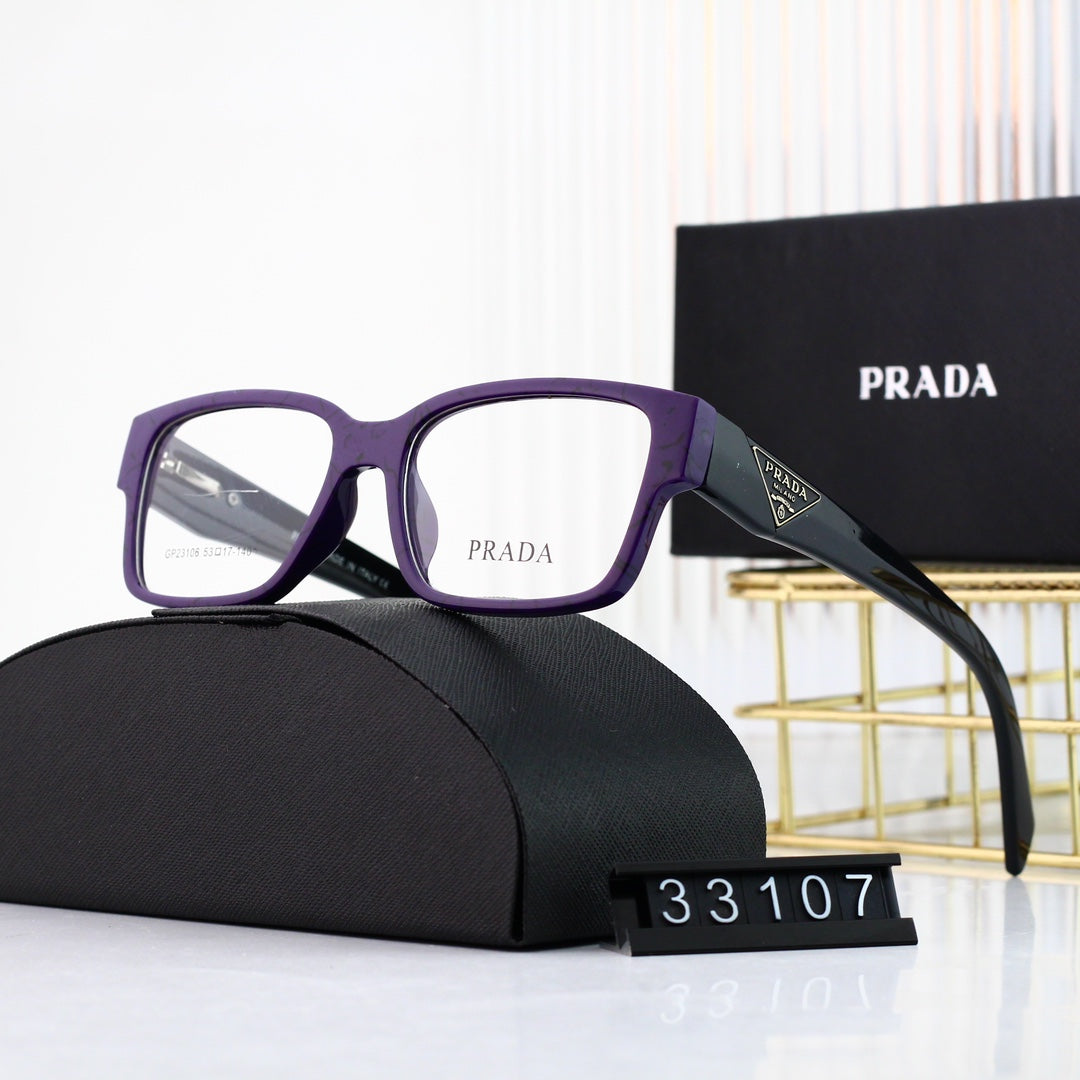 Classic Triangle Logo Square Glasses 33107