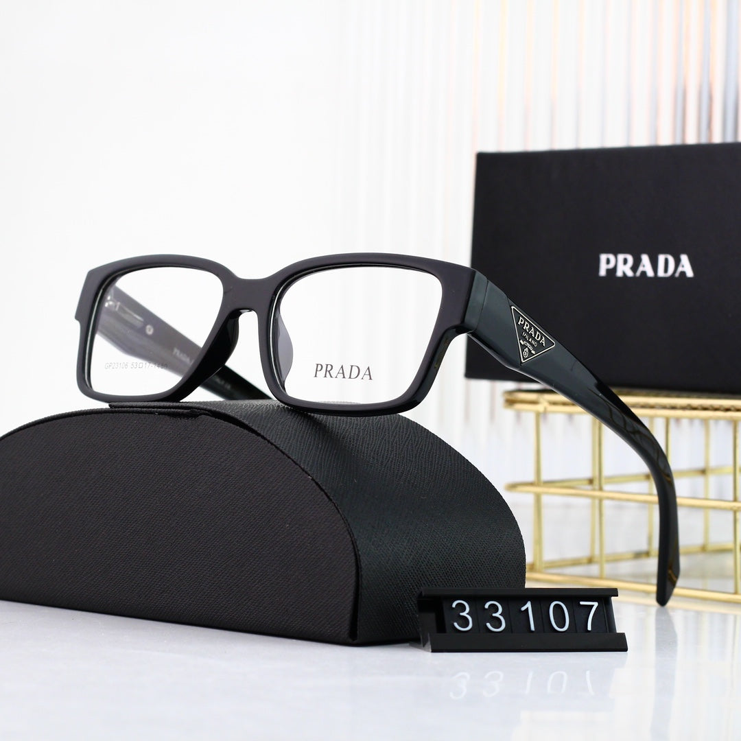 Classic Triangle Logo Square Glasses 33107