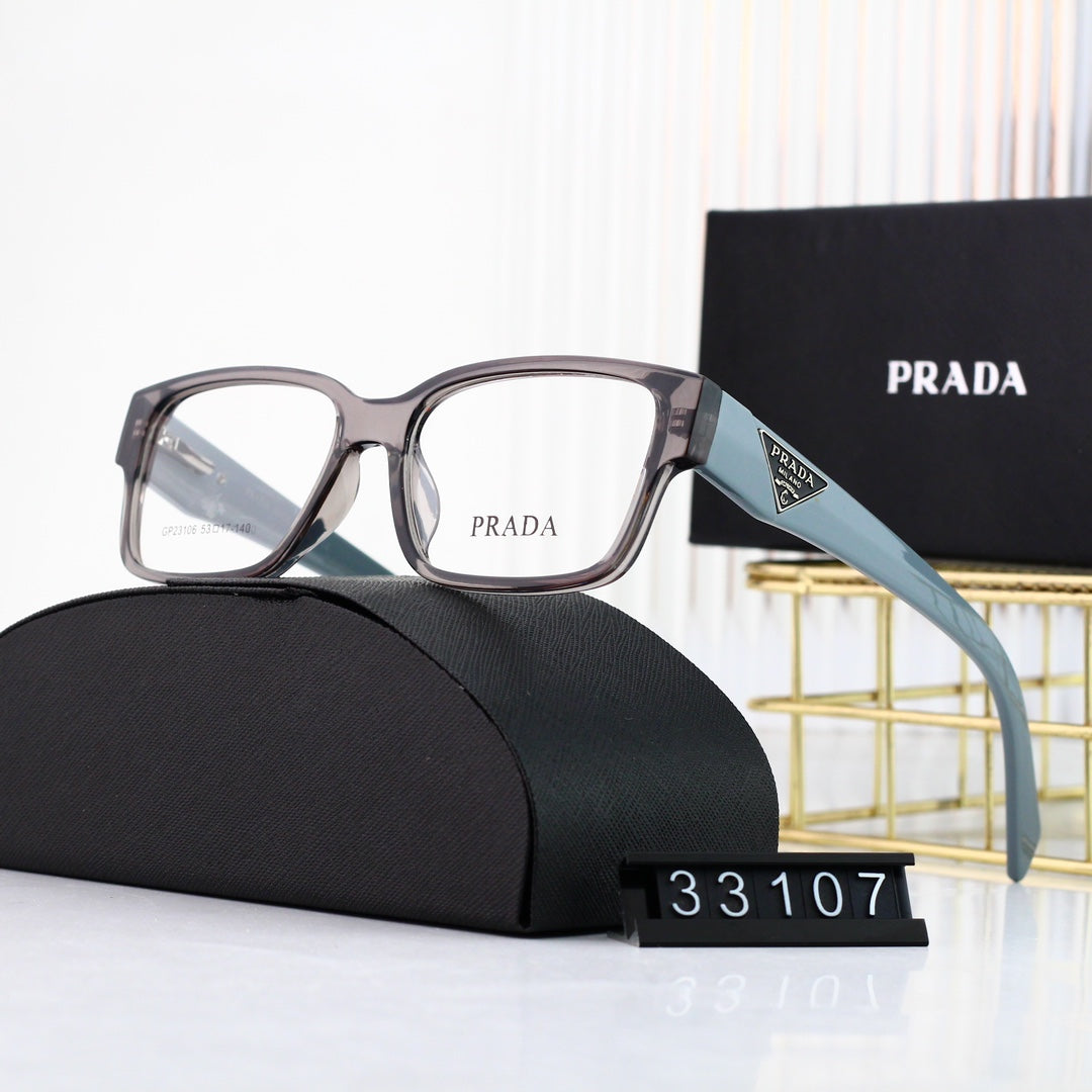 Classic Triangle Logo Square Glasses 33107