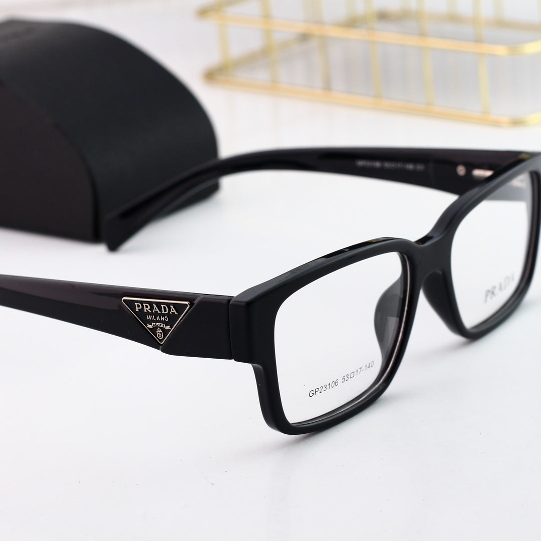 Classic Triangle Logo Square Glasses 33107