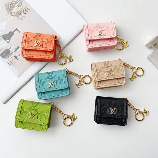 Multicolor Leather Earphone Case