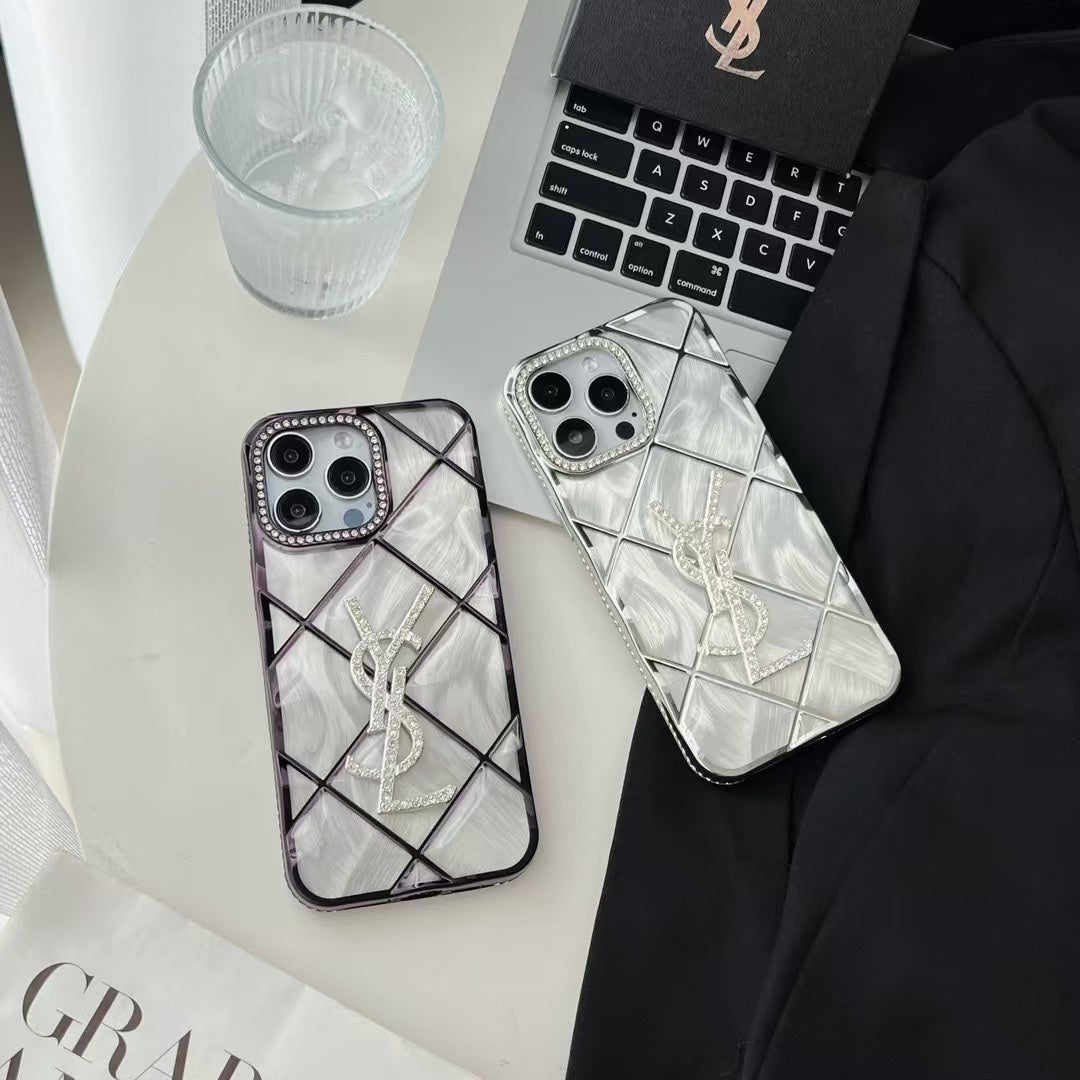 Fashion 3D Diamond Logo Case