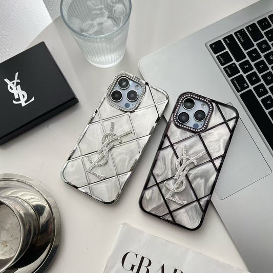 Fashion 3D Diamond Logo Case