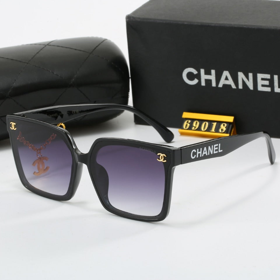 Fashion Metal Pendant Sunglasses 69018