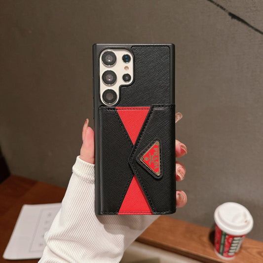 Accordion Page Colorblock Card Holder Samsung Case