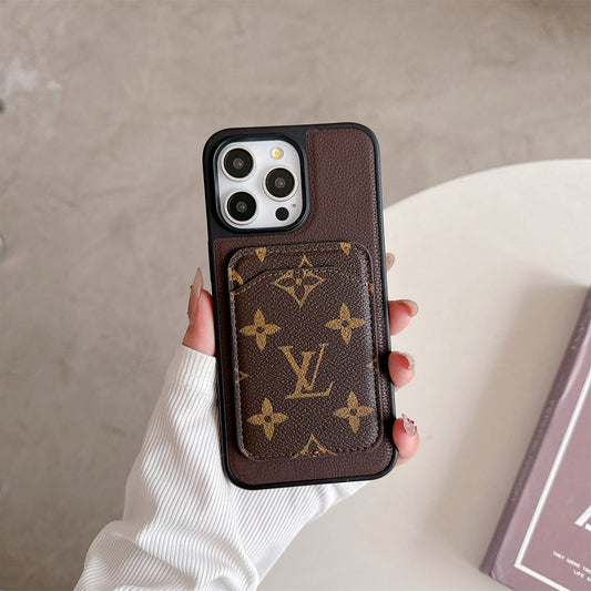 Leather Magnetic Card Holder Case
