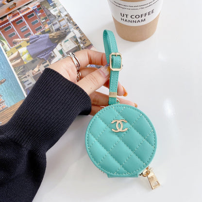 Diamond leather AirPods case