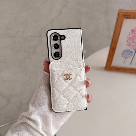 Luxury Pebbled Leather Fold Case